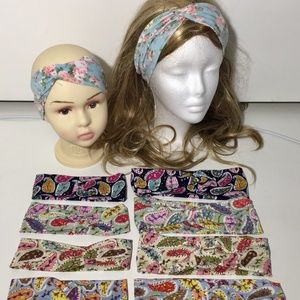 12 NEW Twist Knot Headband Wraps ALL AGES